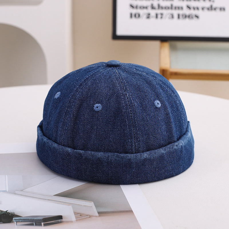 Monochromatic Light Board Washed To Create An Old-fashioned, Retro And Casual Look. Straw Hat With No Brim, Suitable For Daily Outings, Shopping And Outdoor Activities.