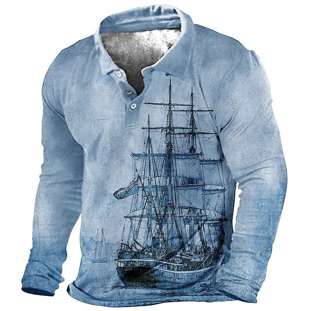 Mens Zip-up Sweatshirt With A Personalized Printed Long Sleeve
