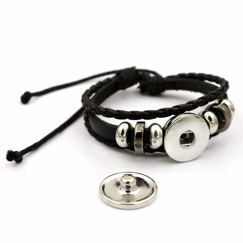 Luminous Sun And Moon Lovers Couple Leather Bracelet