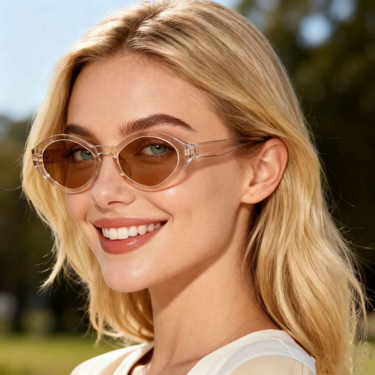 Diamond-shaped Small-frame Sunglasses