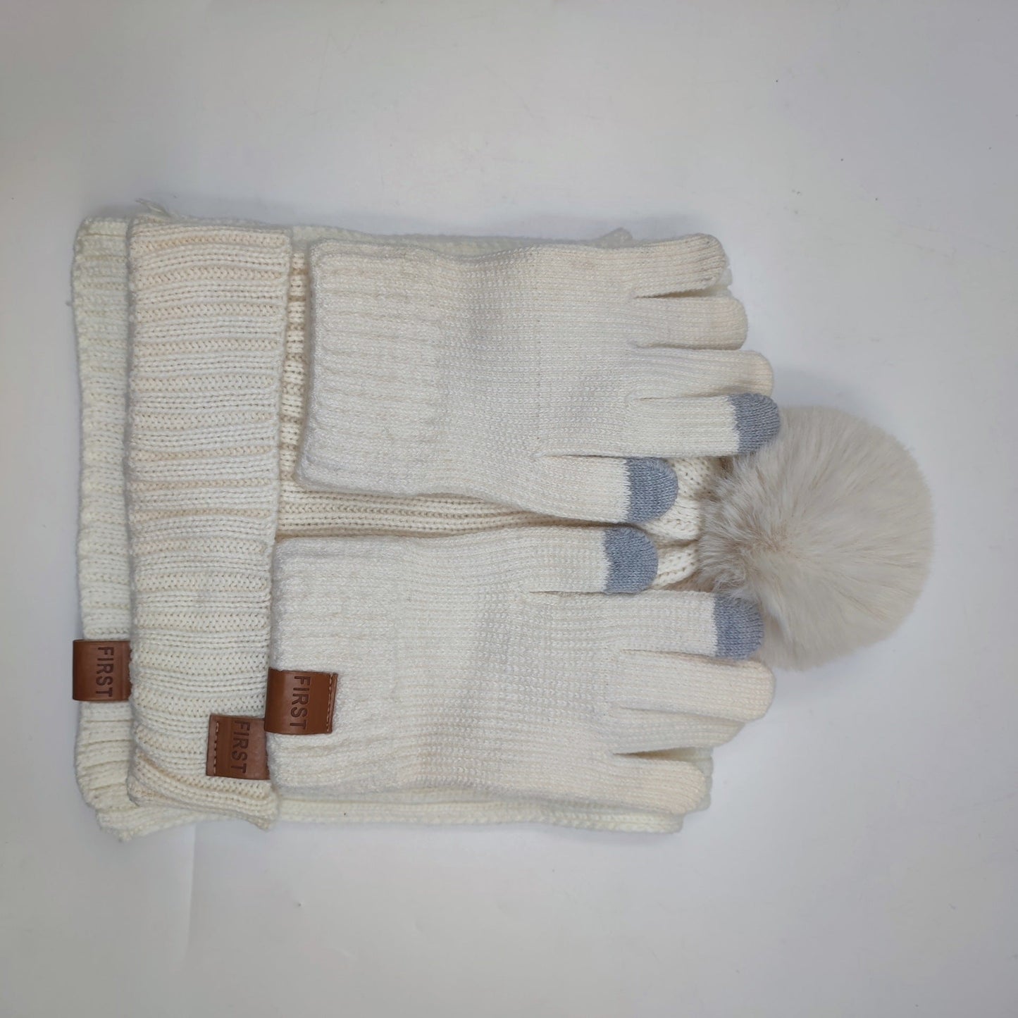 9-color Men's And Women's Knitted Hat Scarf Gloves