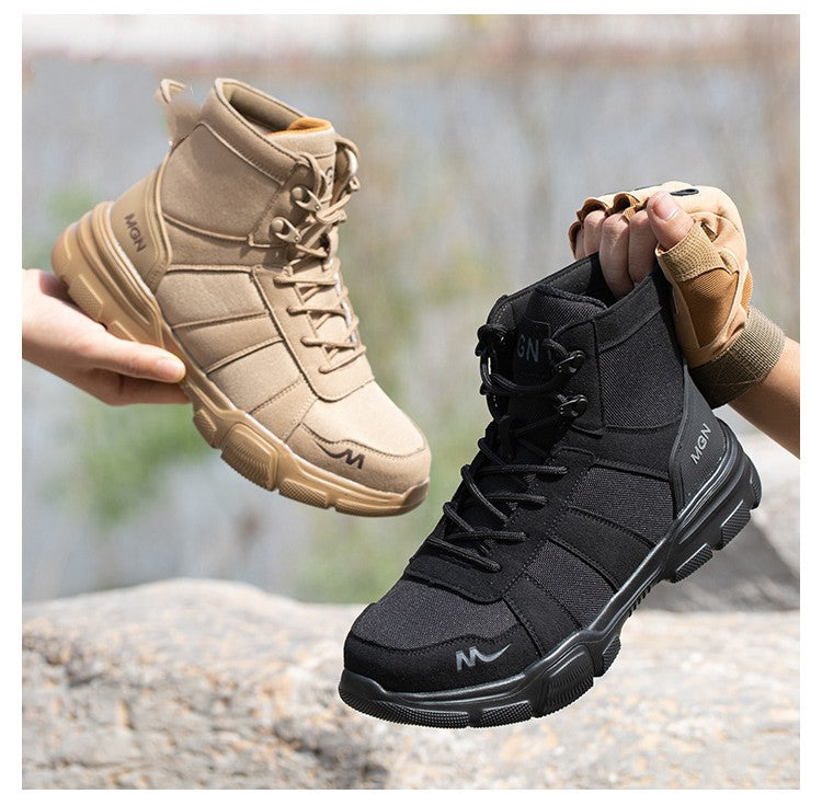 Labor Protection Shoes Anti-smash Anti-puncture Protective Shoes High Top