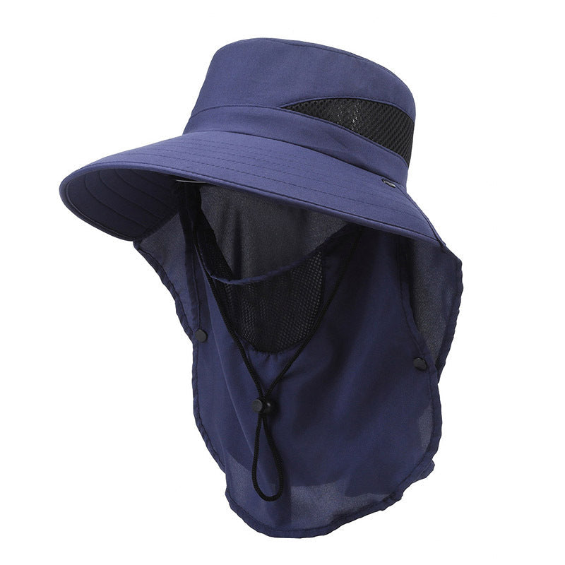 Hat Men's Sun-shade Fisherman Hat Big Brim Sun-proof Fishing Hat