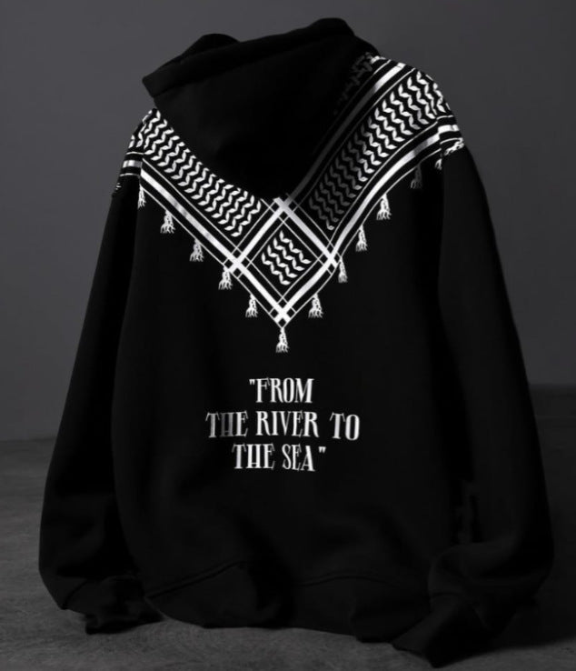 Mens Casual Hooded Long-sleeve Sweatshirt