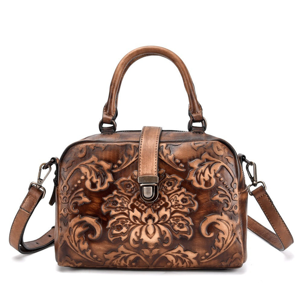 Crossbody Hand-rubbed Top-grain Leather Bag