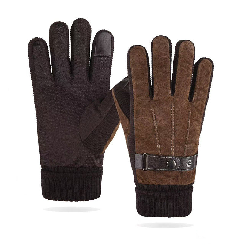 Thermal, Touchscreen-Enabled Windproof Gloves For Outdoor Cycling In Fall And Winter