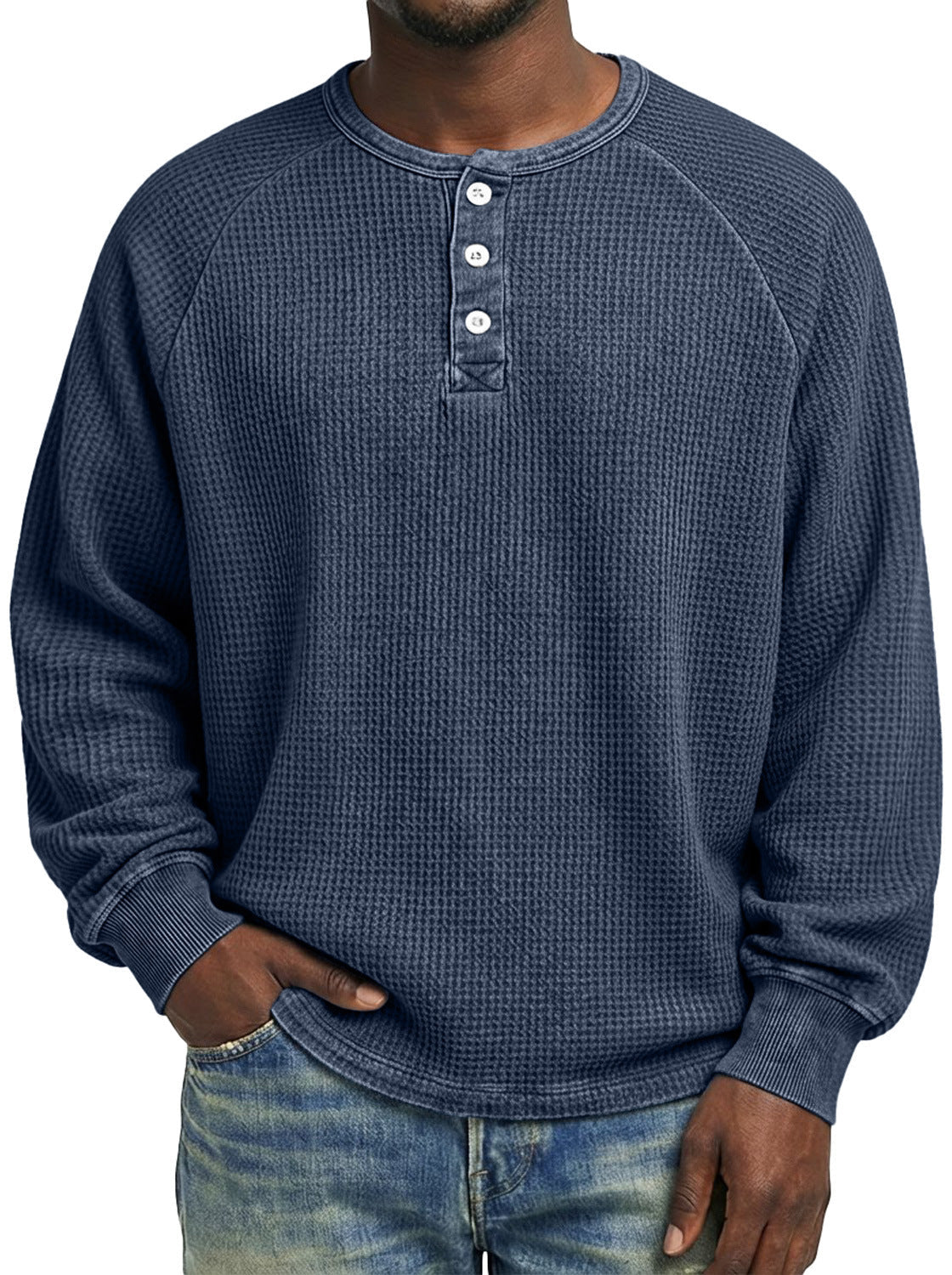 Mens Fashionable Printed Casual Long-sleeve Shirt