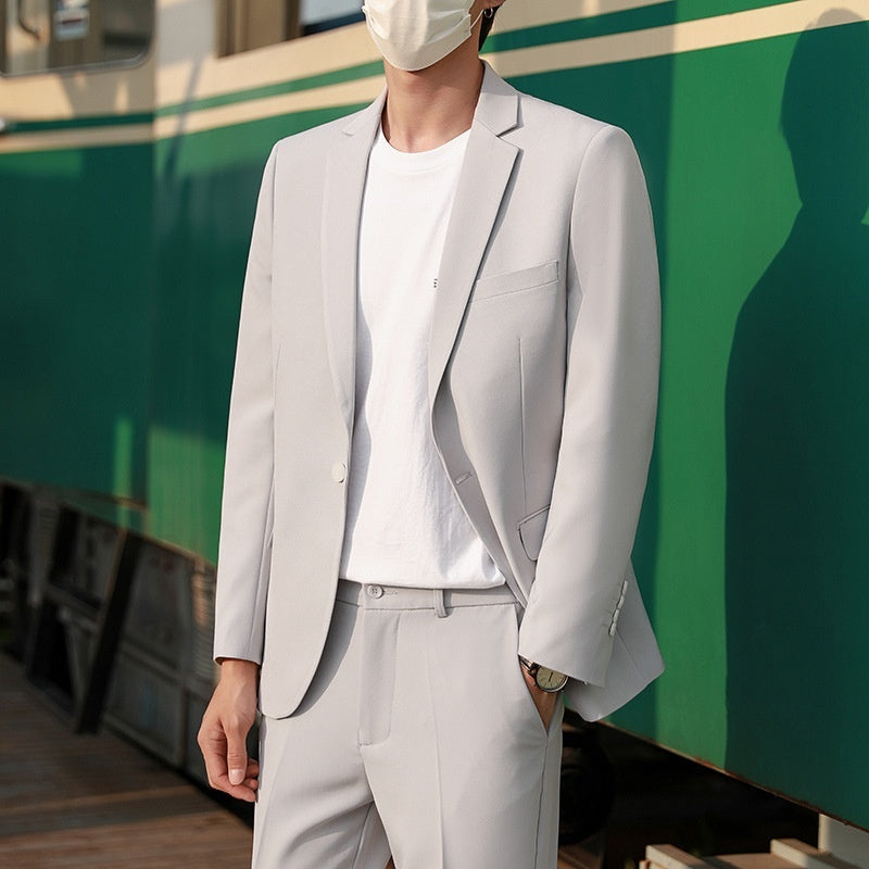 Springautumn New Suit Set Slim-fit Trendy Casual And Versatile
