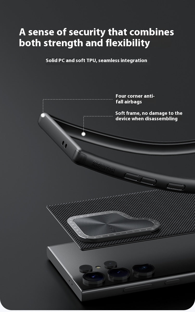 Magnetic Phone Case Lens Bracket Privacy Protective Sleeve