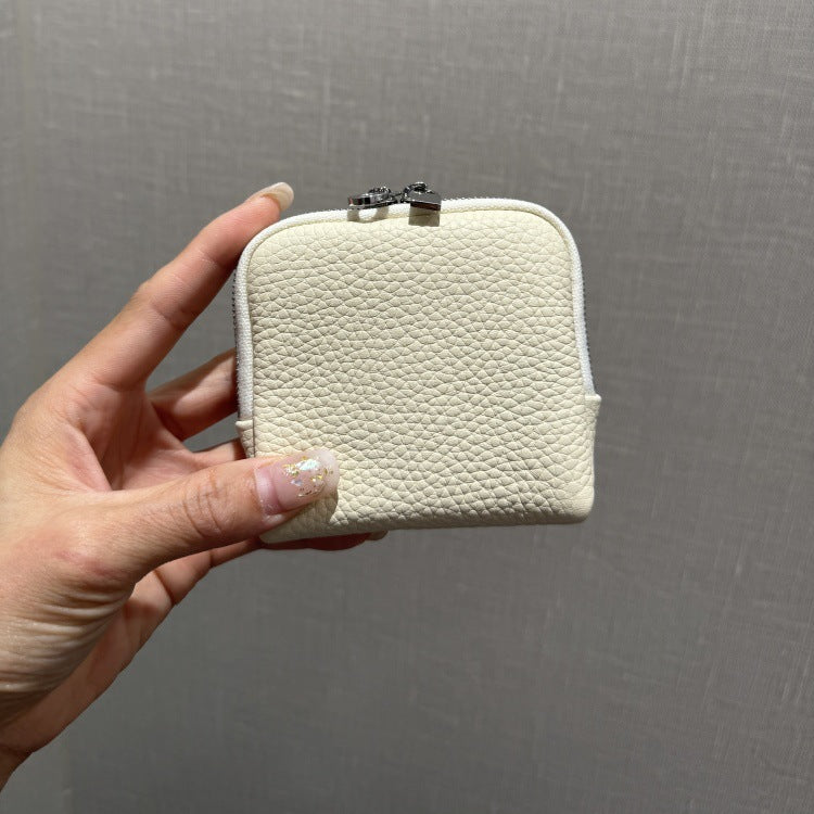 First-layer Cowhide Jewelry Pouch Mini And Convenient