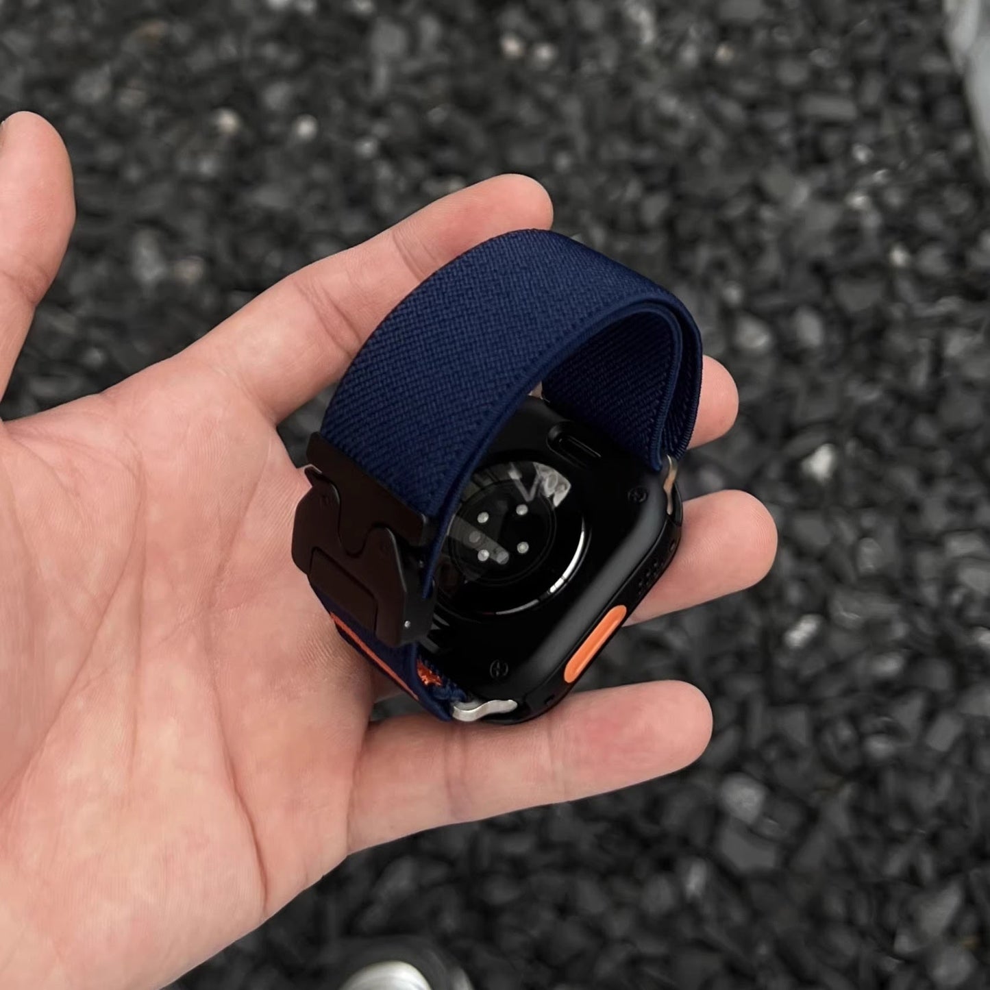 Parachute-buckle Elastic Nylon Watch Strap