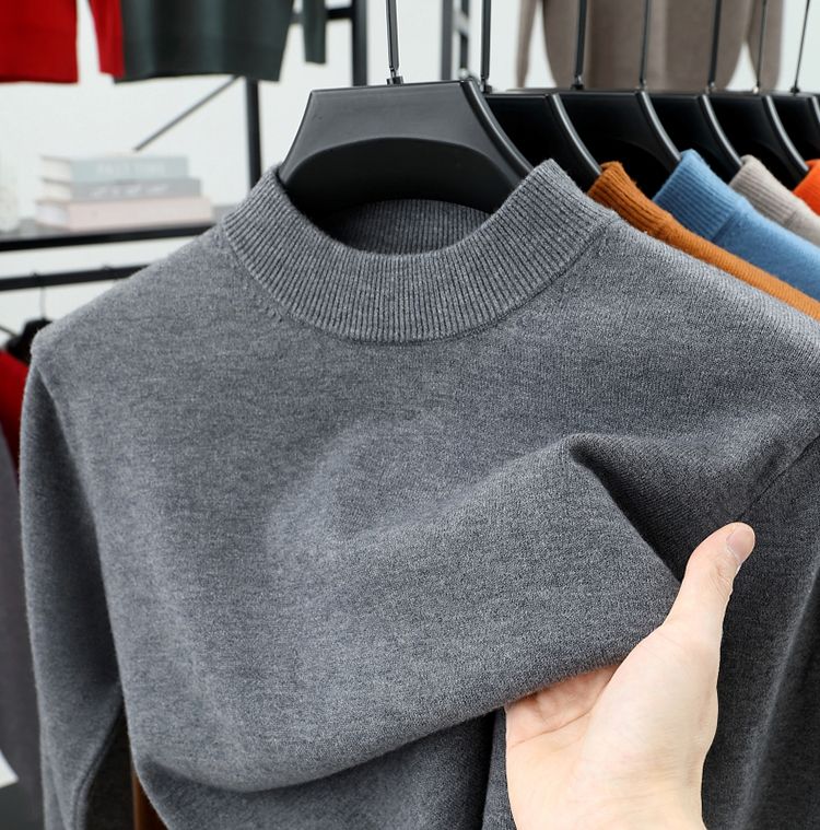 Mens Mock-Neck Sweater Base Layer