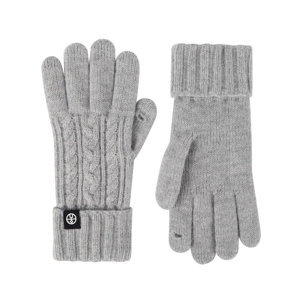 Knitted Gloves For Winter Outdoor Cycling