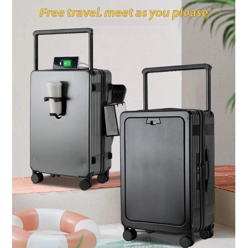 New Fashionable 16 Inch Luggage Case With TSA Customs Lock, 360 Universal Wheel Pull Rod Box, Luggage Universal Wheel Password Box
