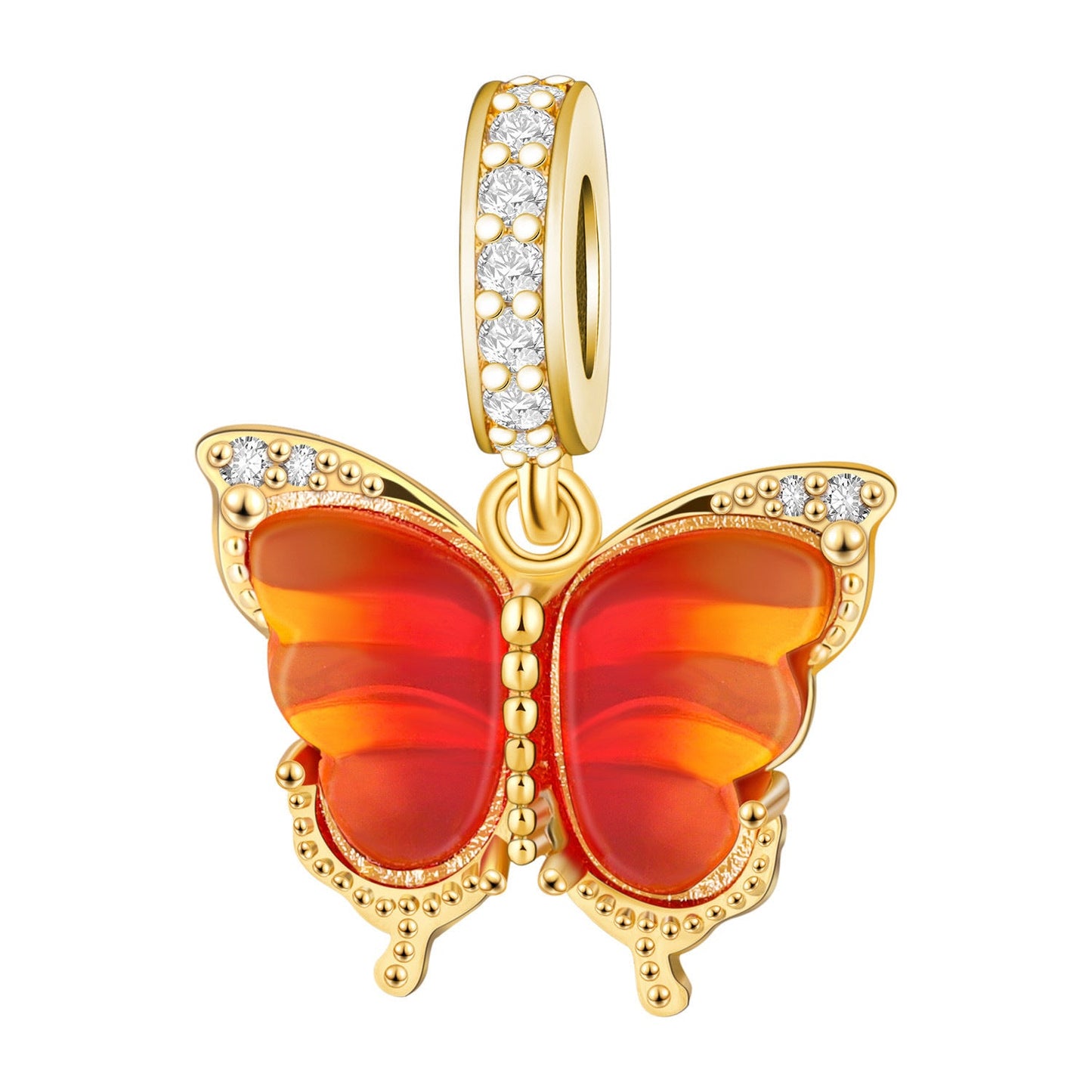 DIY Copper Gradient Butterfly Jewelry Bead Pendant