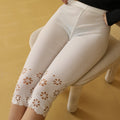 Oversized Leggings Summer Hollow Out Hot Printed Pattern Women