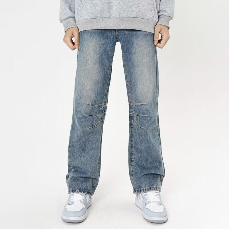 American Personality Hip Hop Zipper Jeans