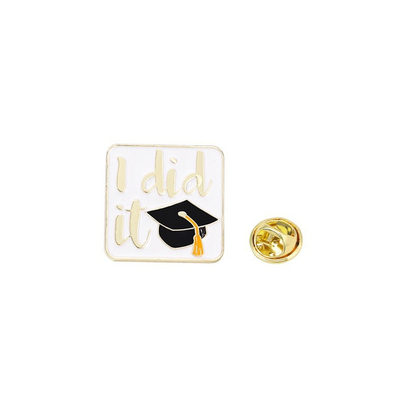 New Graduation Season Bachelors Cap Series Brooch Set
