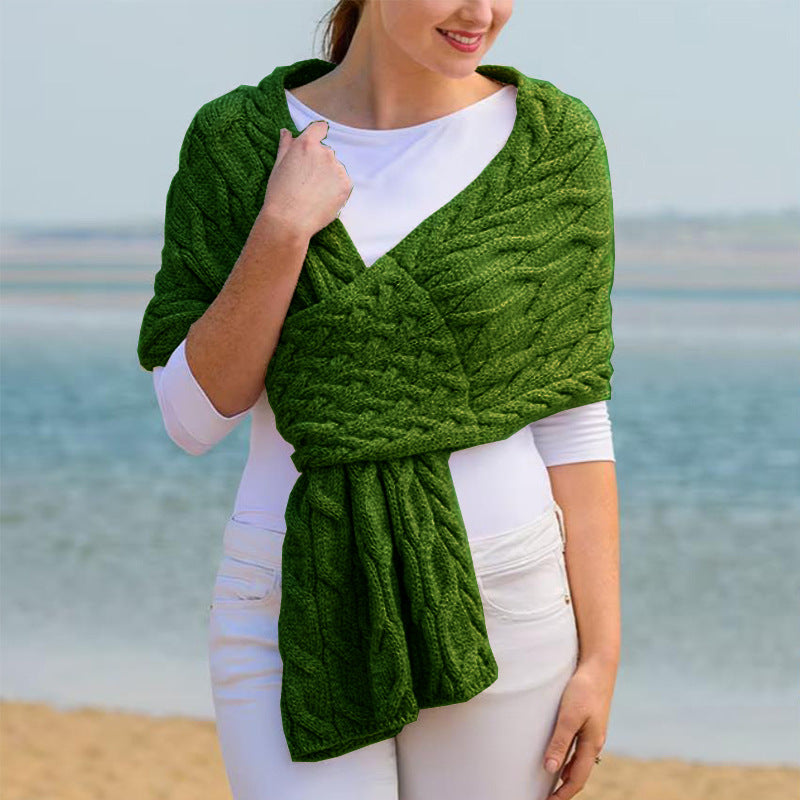 Fashionable Womens Knitted Shawl Scarf