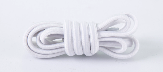 Lazy elastic shoelaces-black-polyester low-stretch silk + latex silk-1 piece