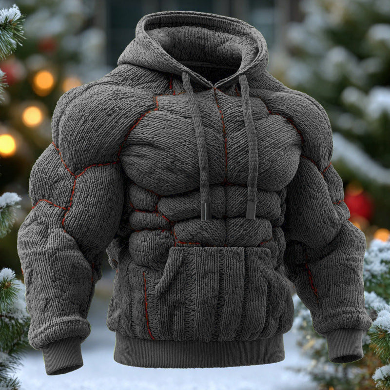 Mens Flannel Casual Sports Hoodie