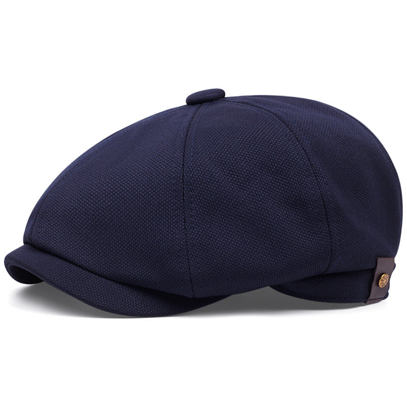 Mens British-Style Retro Casual Octagonal Cap