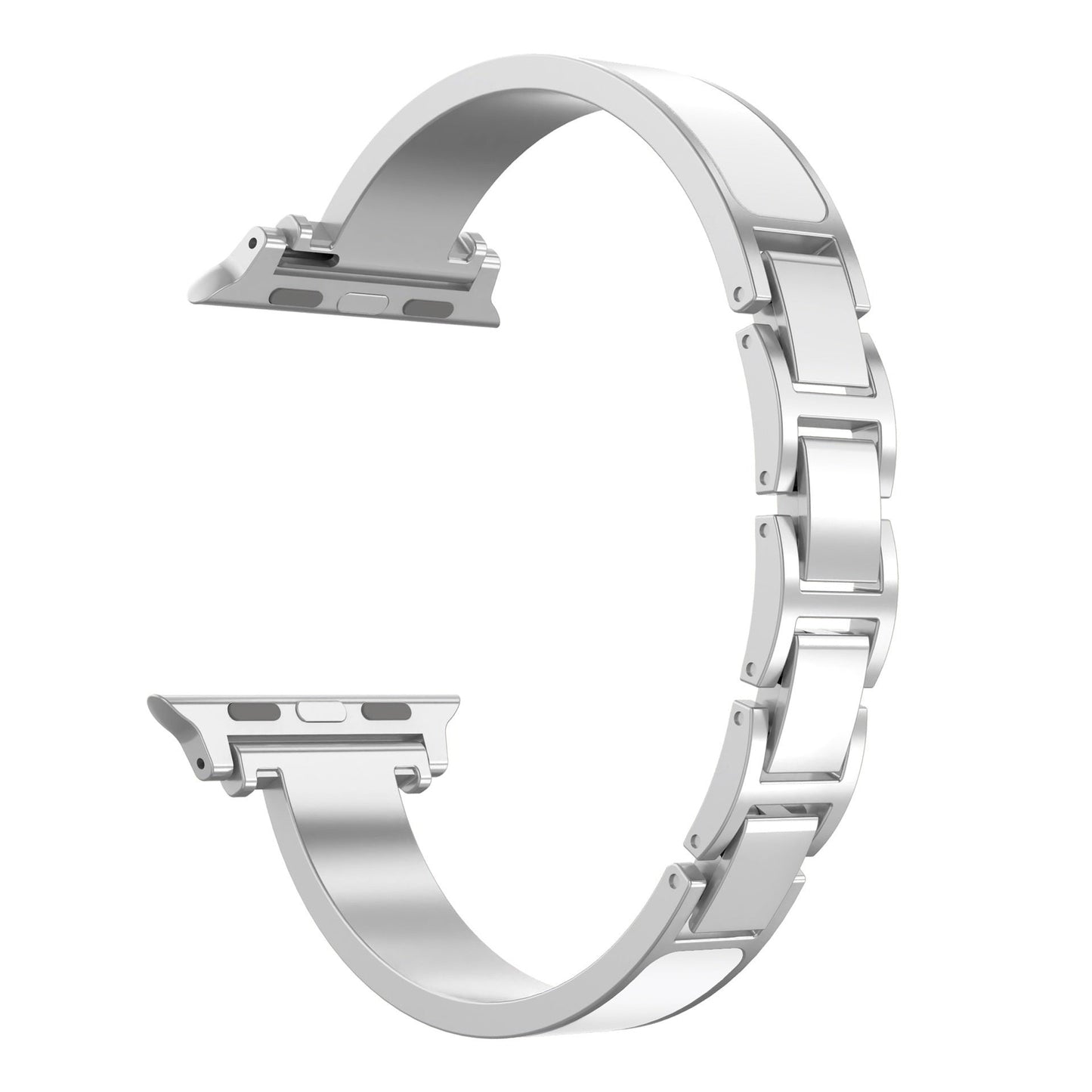 Chanel-style Bracelet-style Metal-link Watch Strap