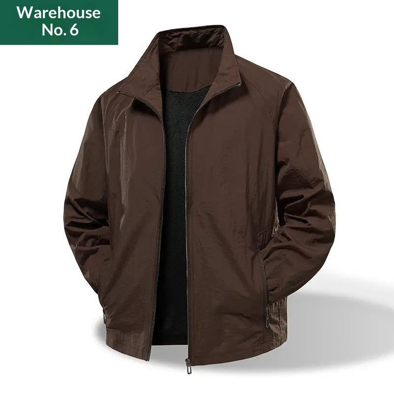 Versatile Loose-fit Stand-collar Jacket American-style Water-repellent