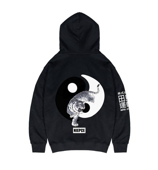 Sweat à capuche tigre Yin Yang