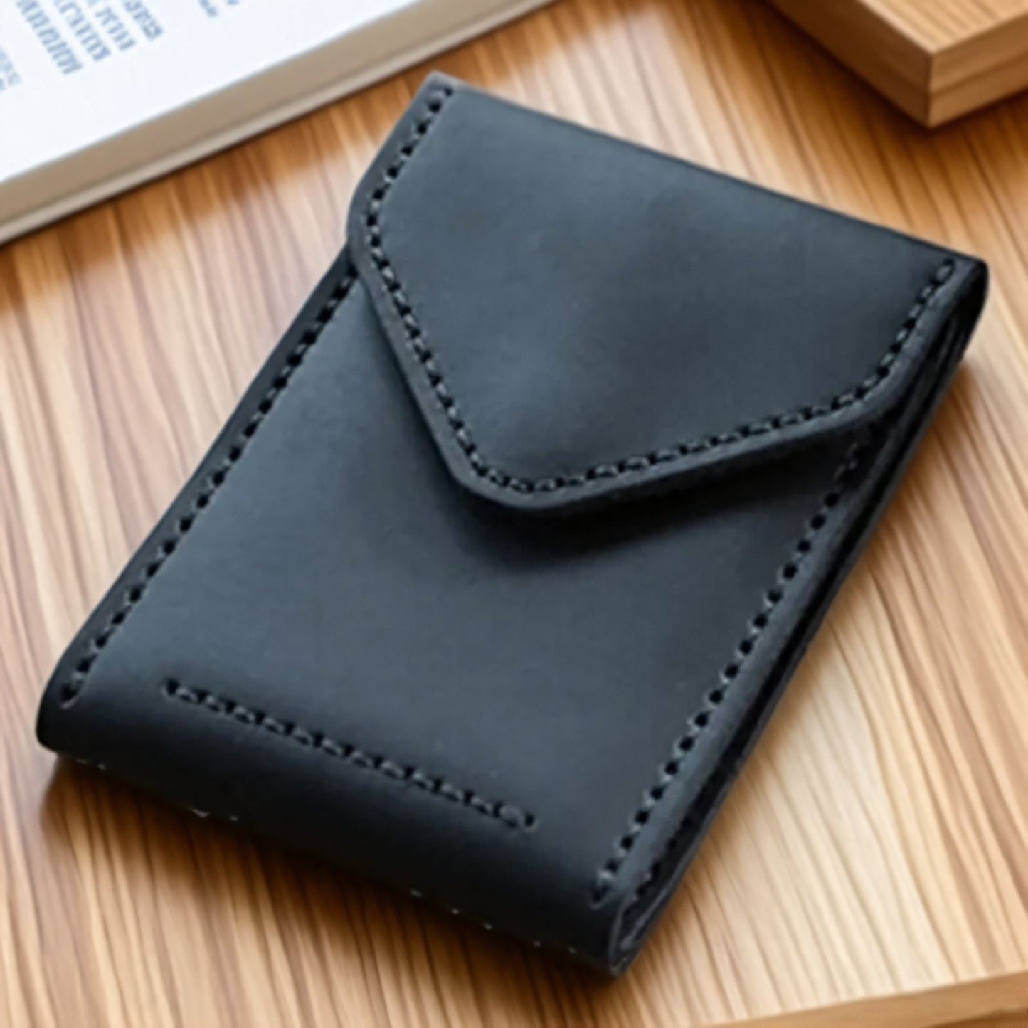 ID Card Holder Storage Pouch Portable 2-in-1 Card Case And Protective Cover