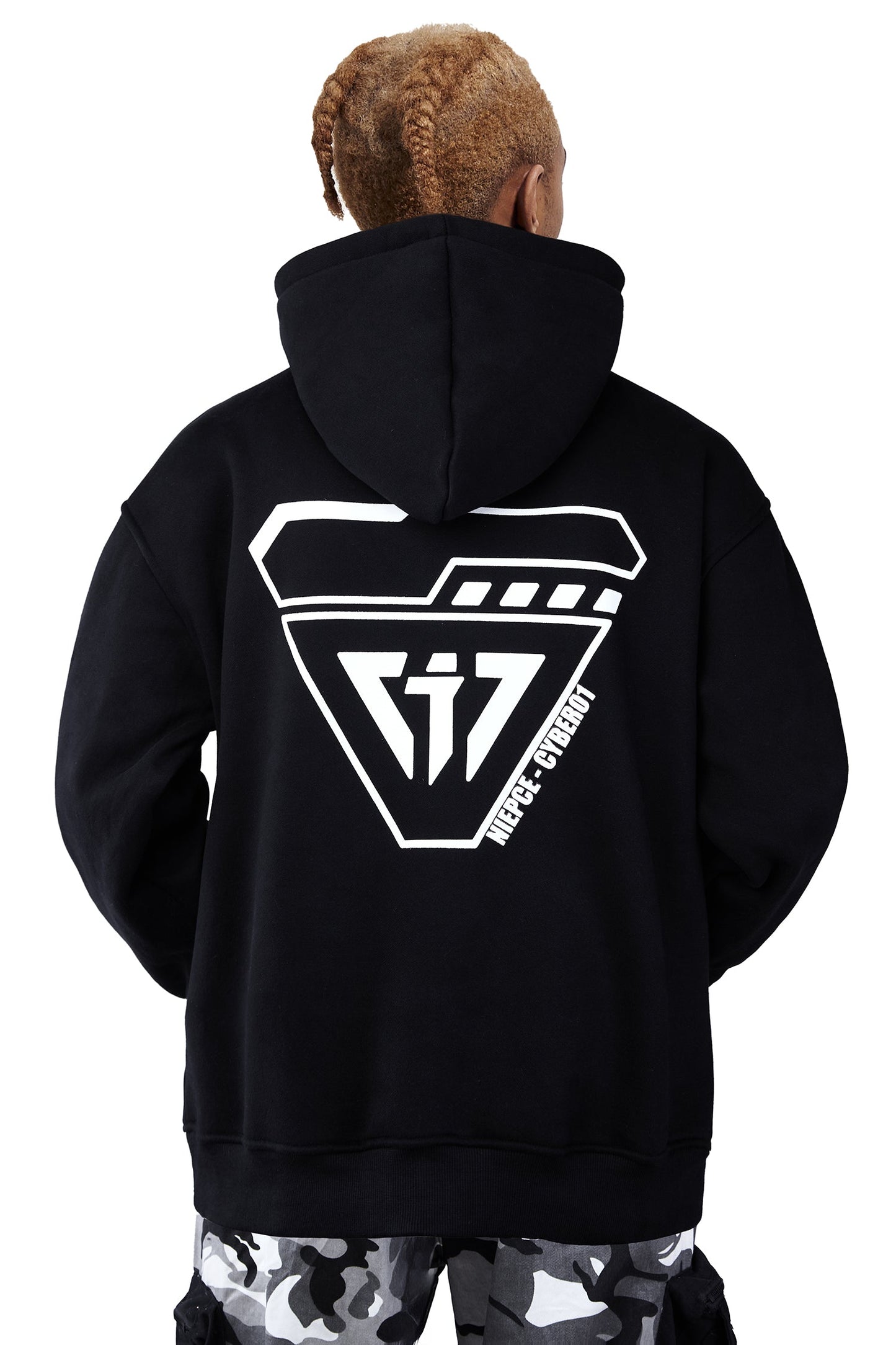 MHH1 Black Niepce Cyber01 Kapuzenpullover