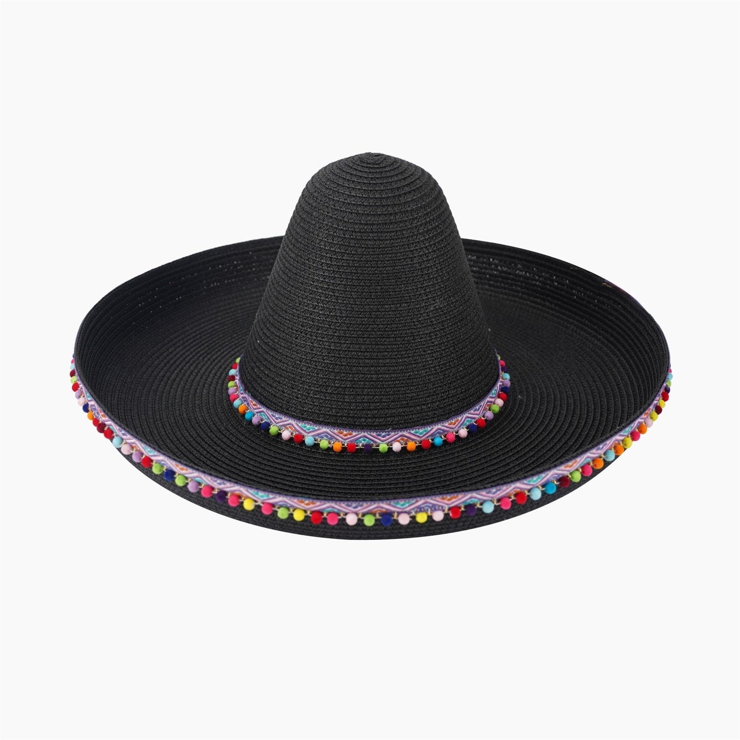 Panama Cowboy Hat, Rider Hat, Beach Brazilian Sun Hat, Men's Straw Hat, Wide Brim UV Protection Hat For Cross-border Amazon Sales