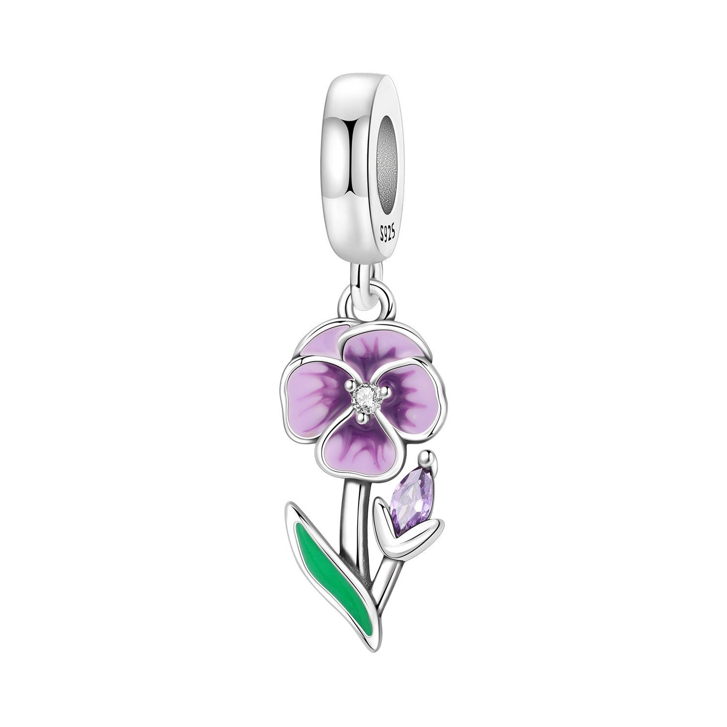 Lily Of The Valley Iris And Spinning Flower DIY Bracelet Pendant Accessories