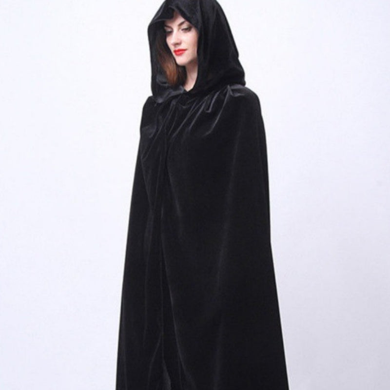Velvet Thin Black Halloween Cape Cloak