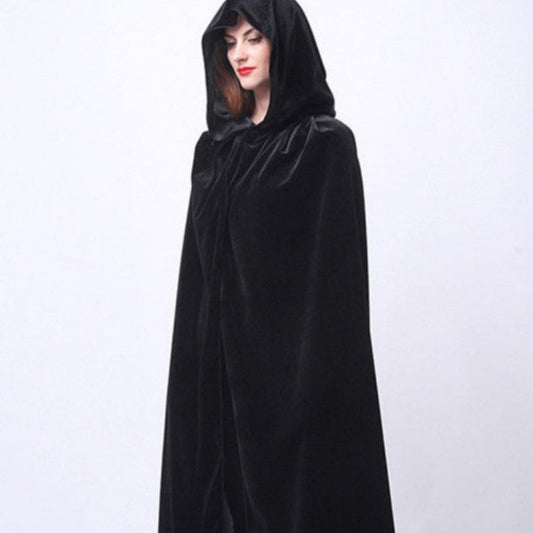 Velvet Thin Black Halloween Cape Cloak