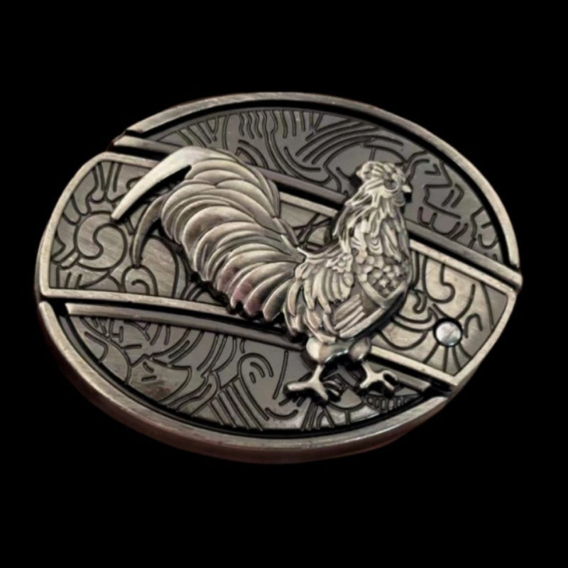 Smooth Buckle For Self-defense Trendy Punk-style Belt Buckle With A Distinctive Look