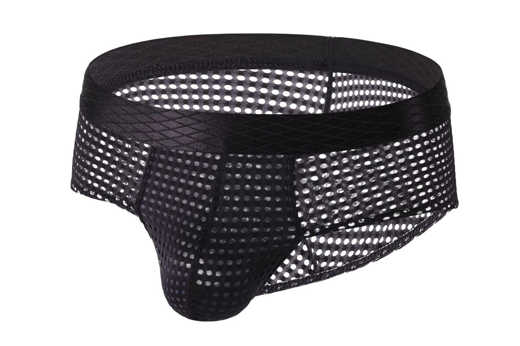 Men's Large Mesh Low Waist Wide Belt Briefs