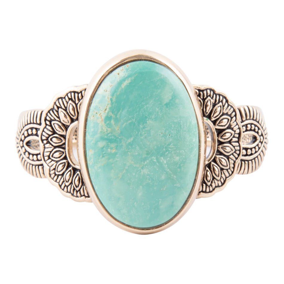 Agave Türkis und Bronze Statement Manschettenarmband