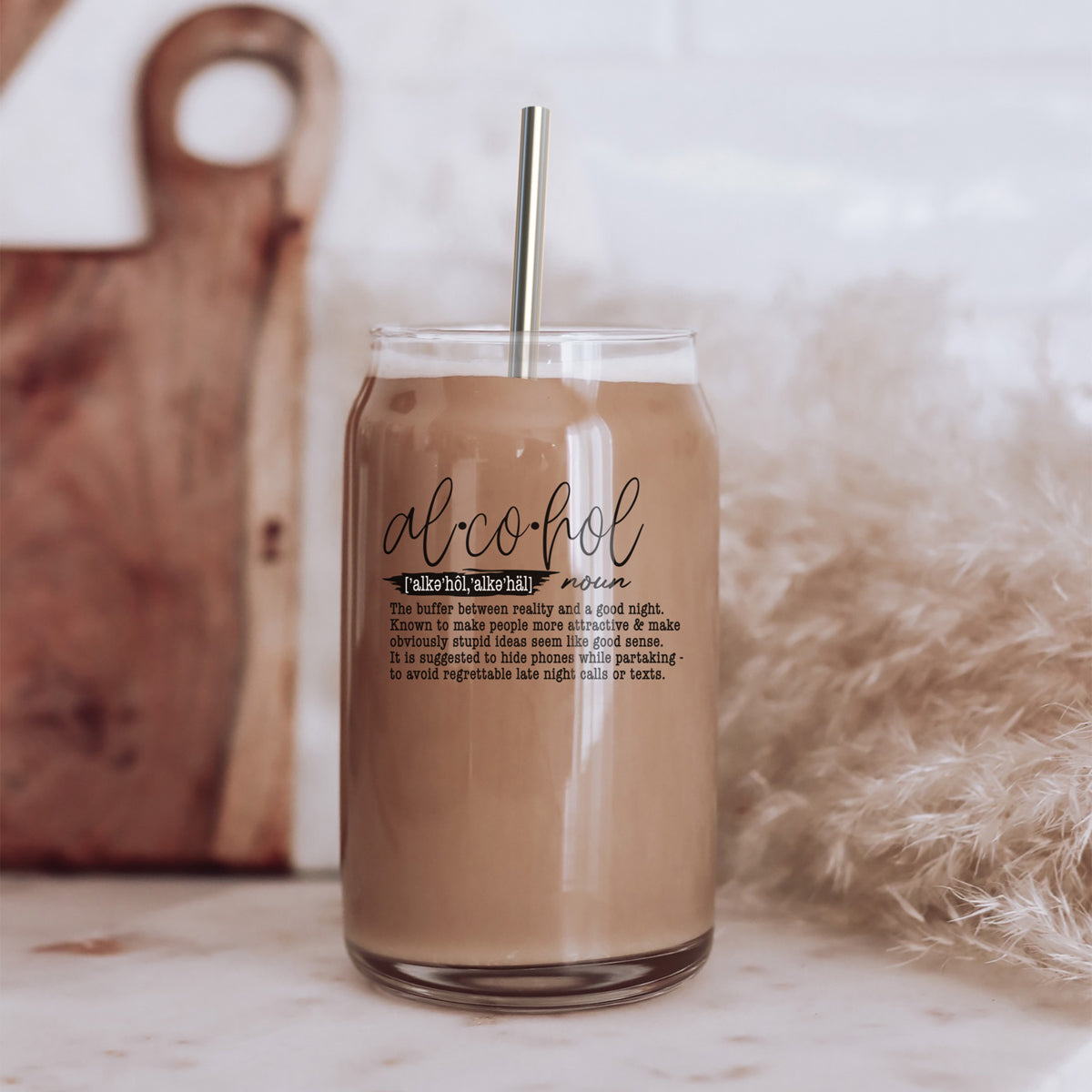 Gobelet en verre de 50 cl avec couvercle et paille en bambou, tasse isotherme réutilisable pour café, thé, bière