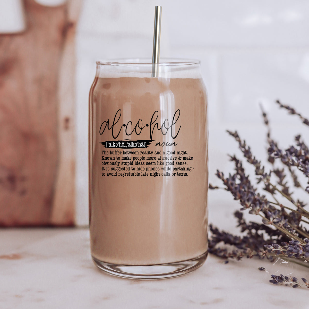 Gobelet en verre de 50 cl avec couvercle et paille en bambou, tasse isotherme réutilisable pour café, thé, bière
