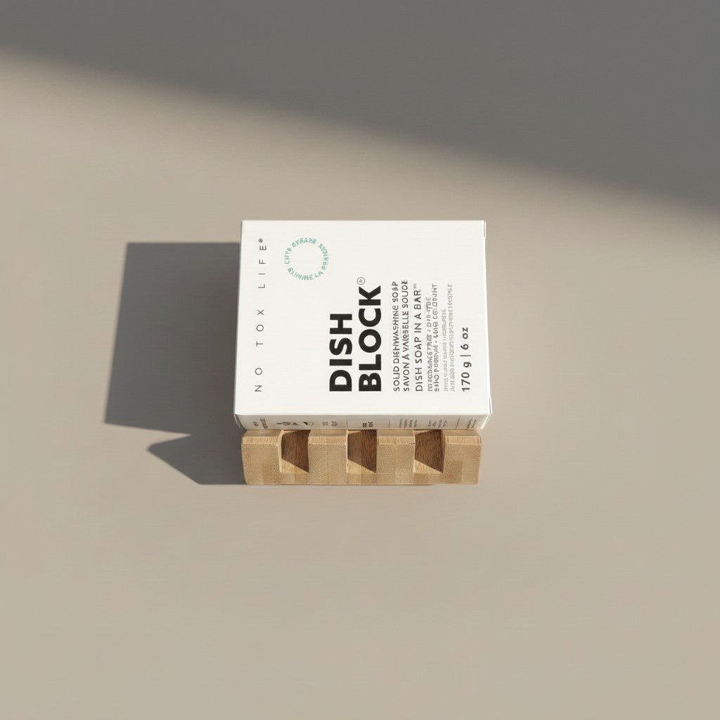 Porte-savon en bambou incliné