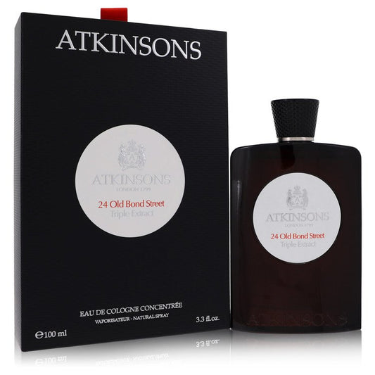 24 Old Bond Street Triple Extract by Atkinsons Eau De Cologne Concentree Spray 3.3 oz für Herren