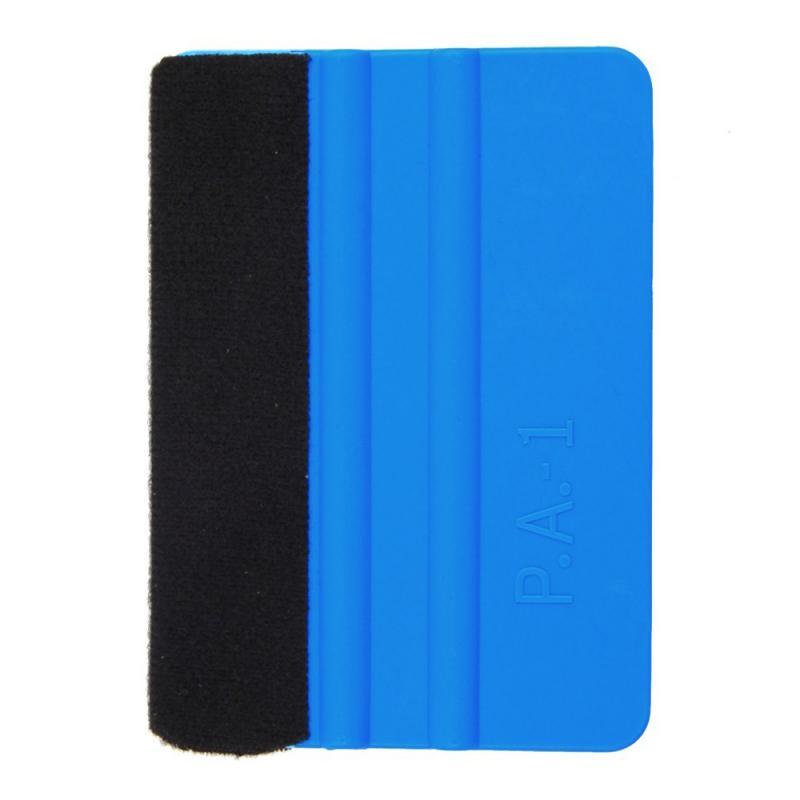 Auto Styling Vinyl Carbon Fiber Window Ice Remover Cleaning Wash Car Scraper With Felt Squeegee Tool Film Wrapping Accessories Vehicle Vinyl Wrap Window Tint Film  Plastic Felt Edge Squeegee For Car Vinyl Scraper Decal Applicator