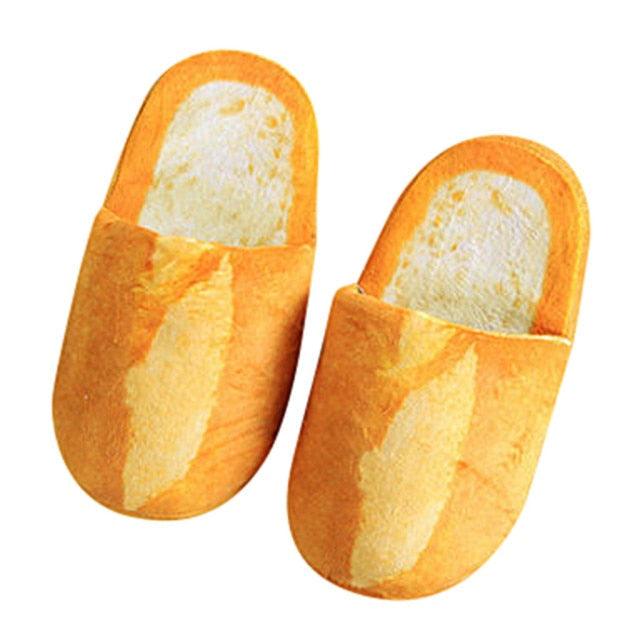 Autumn Winter Home Slippers Warm Home Shoes Look Bread Bun Plush Cotton Indoor Slipper For Women Comfort Slip On Memory Foam Slippers Fur Slip-On House Shoes