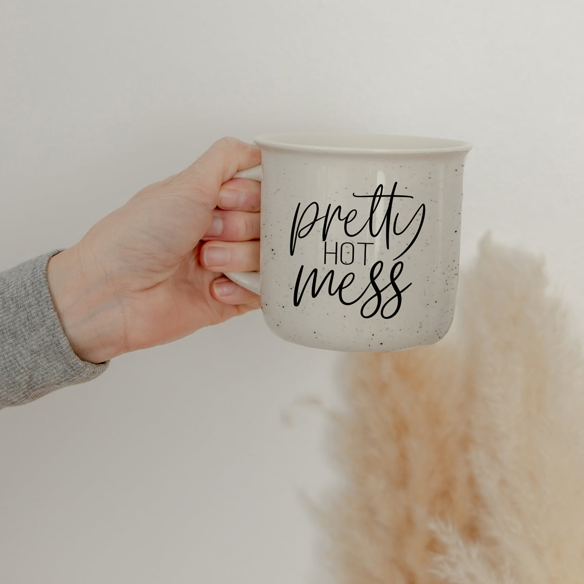 Pretty Hot Mess 14.5oz Keramik-Kaffeetasse Lustige Hot Mess Zitat-Tasse für Zuhause, Büro und Reisen