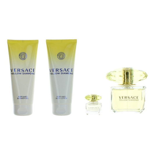 Versace Yellow Diamond, 4-teiliges Geschenkset für Damen