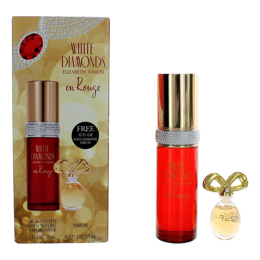 White Diamonds En Rouge, 2-teiliges Geschenkset für Damen