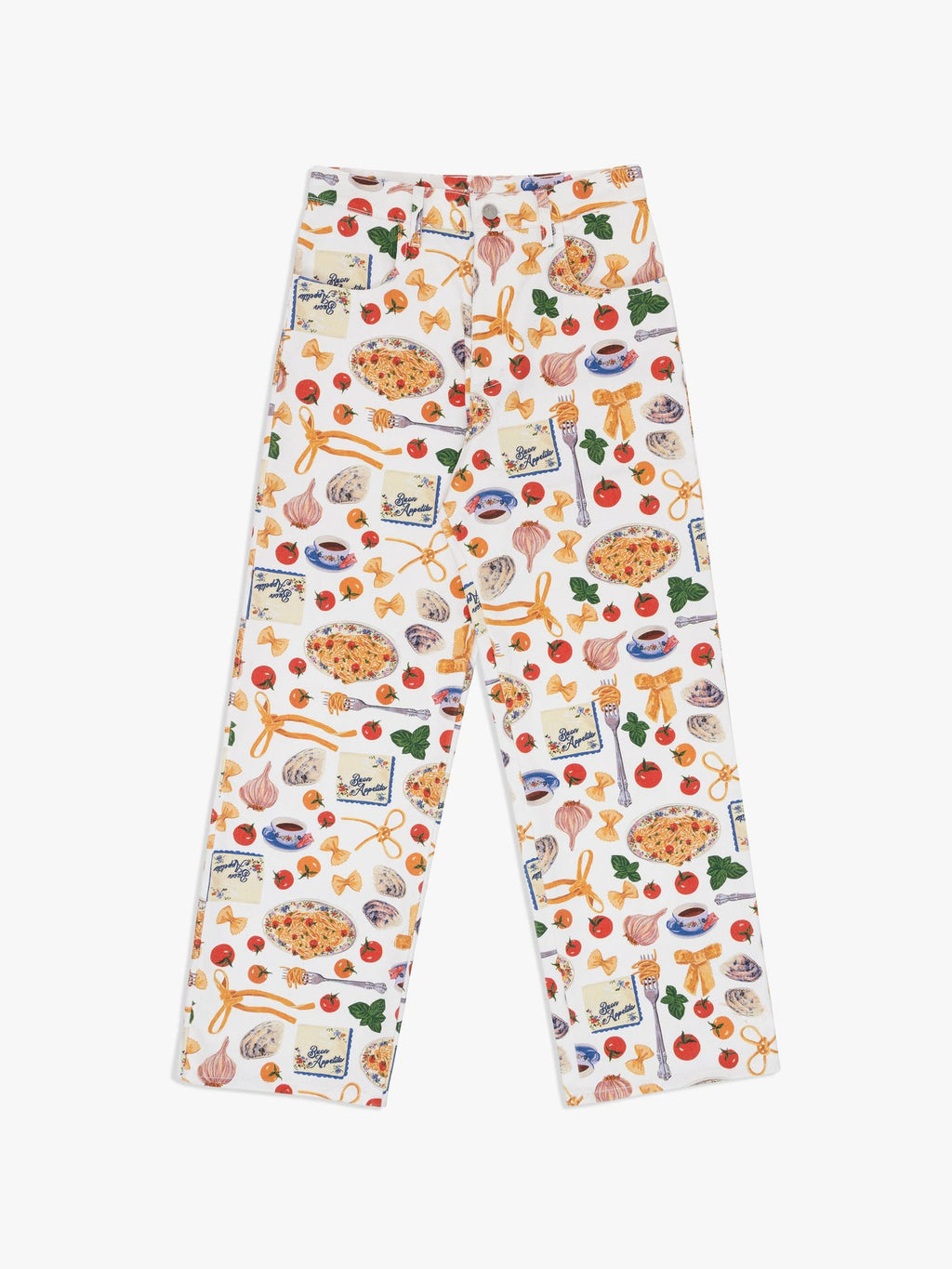 Printed High-quality Fashionable Casual Denim Womens Pants