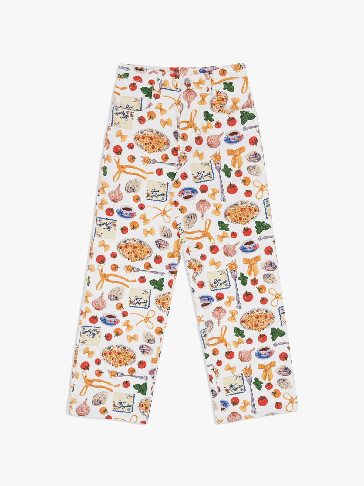 Printed High-quality Fashionable Casual Denim Womens Pants