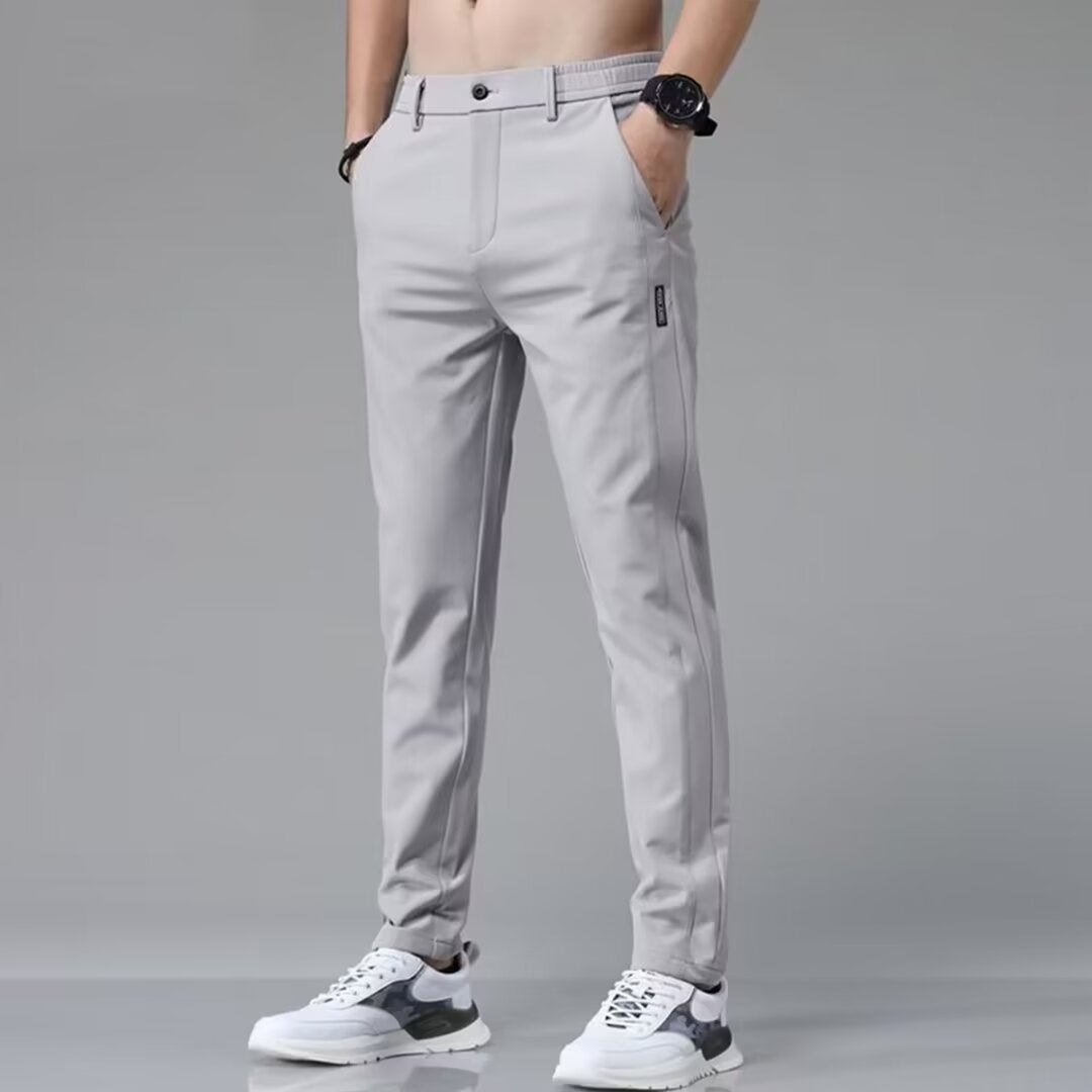 Straight-leg Mens Trousers Loose-fit And Casual